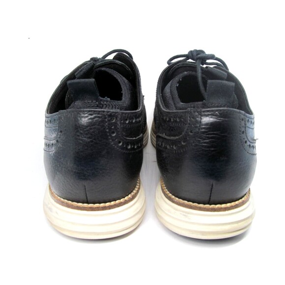 Cole Haan Grand O,s Mens Black Leather Sock Lined Wingtip Size US 9.5 M - Picture 4 of 9